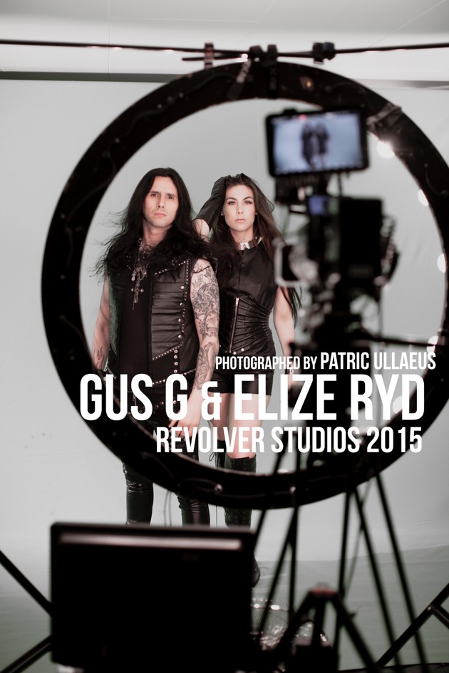 Gus G and Elize Ryd photographed by Patric Ullaeus